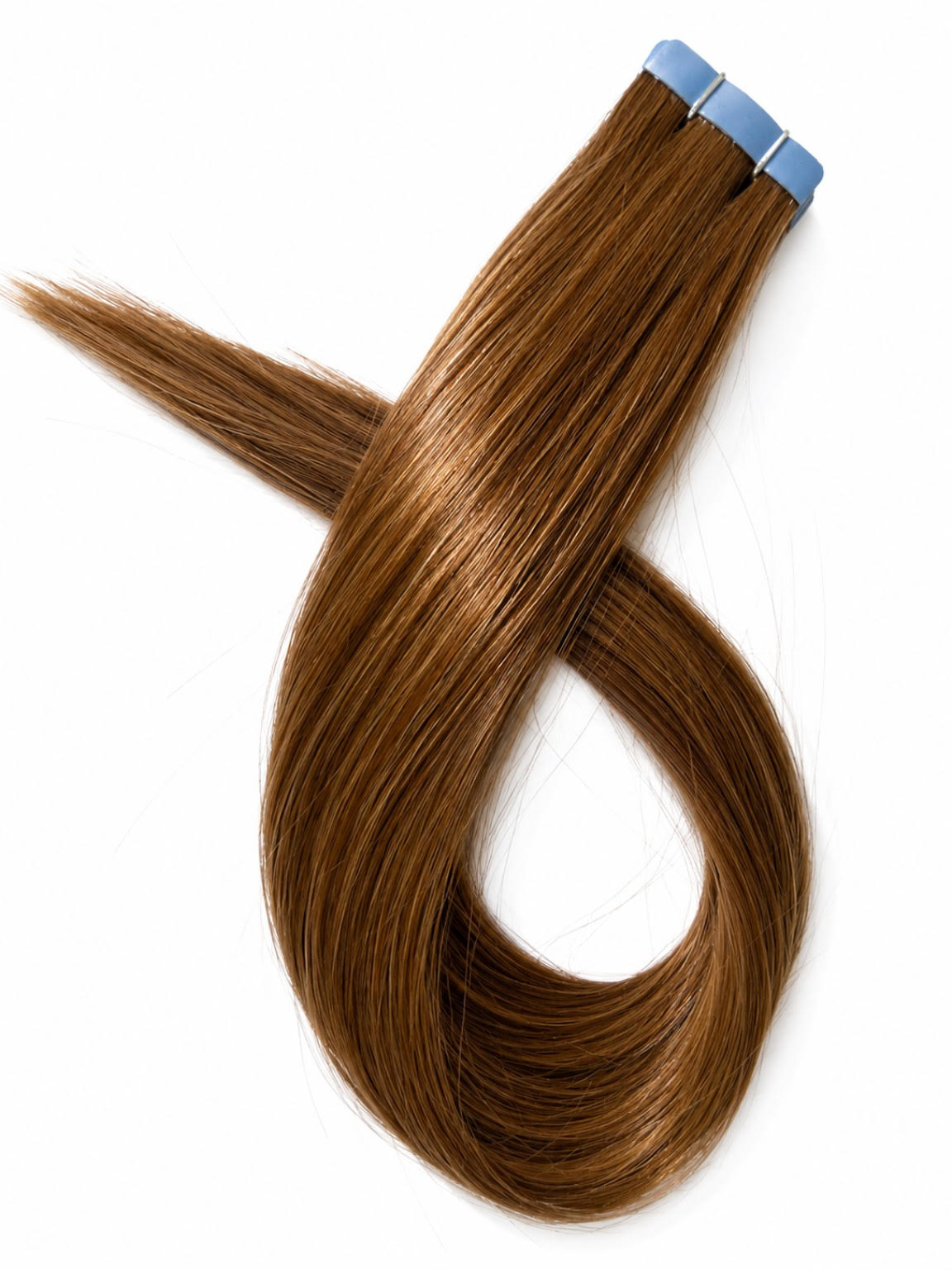 Premium Tape Extensions – #8 Light Brown 40 cm Luxury Double Drawn Remy Hair Extensions